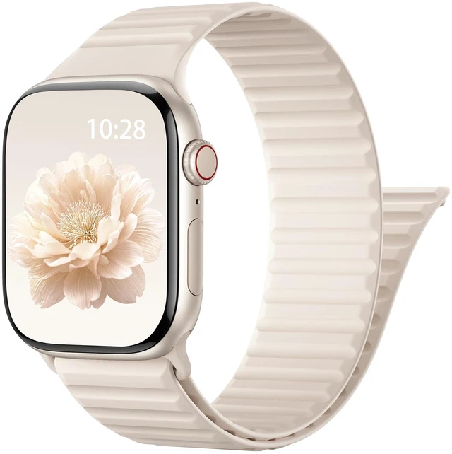 Main image of Patented Magnetic Silicone Sport Band for Apple Watch Bands for Women Men | Soft Silicone Solo Loop 40mm 38mm 41mm 44mm 45mm 42mm 49mm, Sport Strap for iWatch Series 11 10 9 8 7 6 5 4 3 2 1 SE Ultra