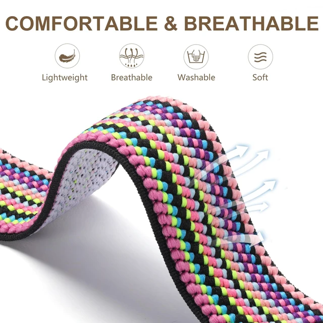 Alt view image 3 of 7 - 5 Pack Stretchy Bands Compatible with Apple Watch 40mm 41mm 42mm 38mm 44mm 45mm 46mm Women, Elastic Fabric Nylon Strap Wristband for iWatch SE 3 2 1 Series 11 10 9 8 7 6 5 4 3 Boho Solo Loop