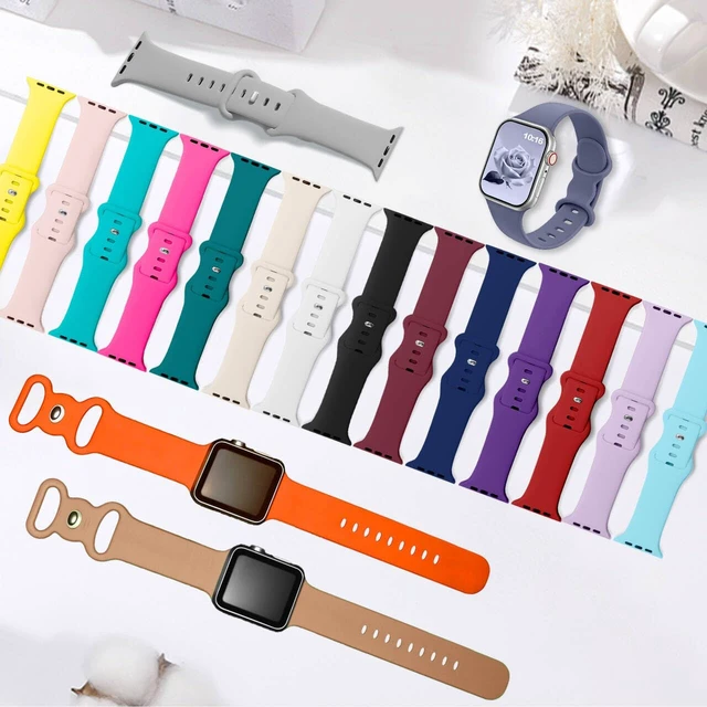 Alt view image 2 of 7 - 18Pack Sport Band & Organizer Compatible with Apple Watch Bands Women Men | Soft&Skin-friendly Wristband 38/40/41/42mm, Waterproof Sweat-proof, for Series 11/10/9/8/7/6/5/4/3/2/1/SE/Ultra