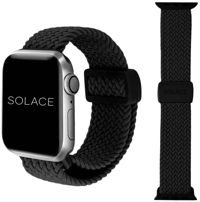 Main image of Imperium Adapt Wide Adjustable Nylon Braided Watch Band - Compatible with All Apple Watches - Solace Apple Watch Bands for Women & Men - Smart Watches Band Series 11-1, Ultra, SE