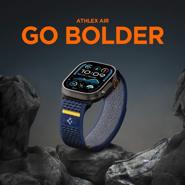 Alt view image 3 of 7 - Athlex Air for Apple Watch Band, Lightweight Adjustable Strap | For Apple Watch Ultra 3/2/1 49mm, Series 11/10 46mm, 9/8/7 45mm, SE3/SE2/SE/6/5/4 44mm, 3/2/1 42mm, Active Navy
