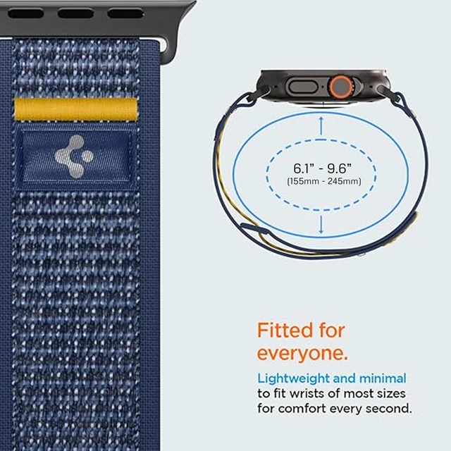 Alt view image 4 of 7 - Athlex Air for Apple Watch Band, Lightweight Adjustable Strap | For Apple Watch Ultra 3/2/1 49mm, Series 11/10 46mm, 9/8/7 45mm, SE3/SE2/SE/6/5/4 44mm, 3/2/1 42mm, Active Navy