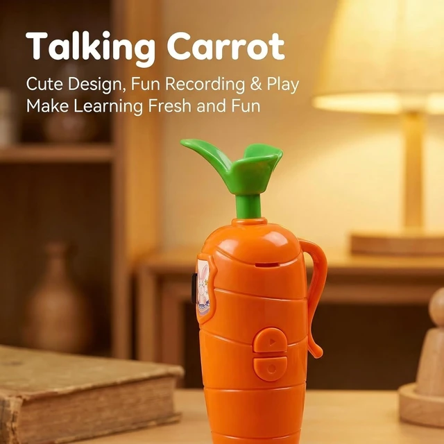 Alt view image 4 of 6 - Carrot Pen Recorder Recording Voice Birthday Recorders for Kids Device Recordable Gifts Merch that Records Audio Small Merchandise with Playback Stuff Surprise Toy Student Cute Carrot Shaped