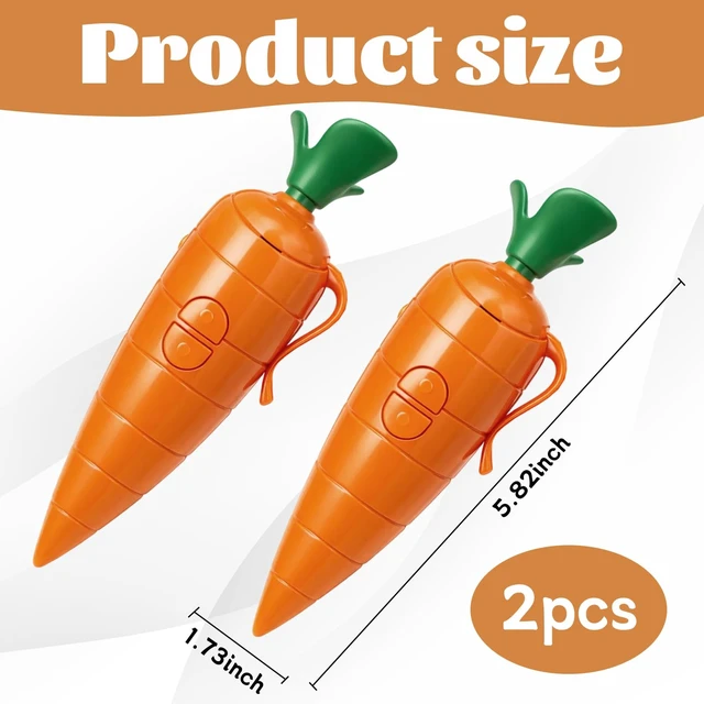 Alt view image 2 of 7 - Carrot Recorder Pen, Cute Carrot Pen Writing Tool with Voice Recording Feature, Creative Writing Projects and Learning Activities, Two Pens Per Package