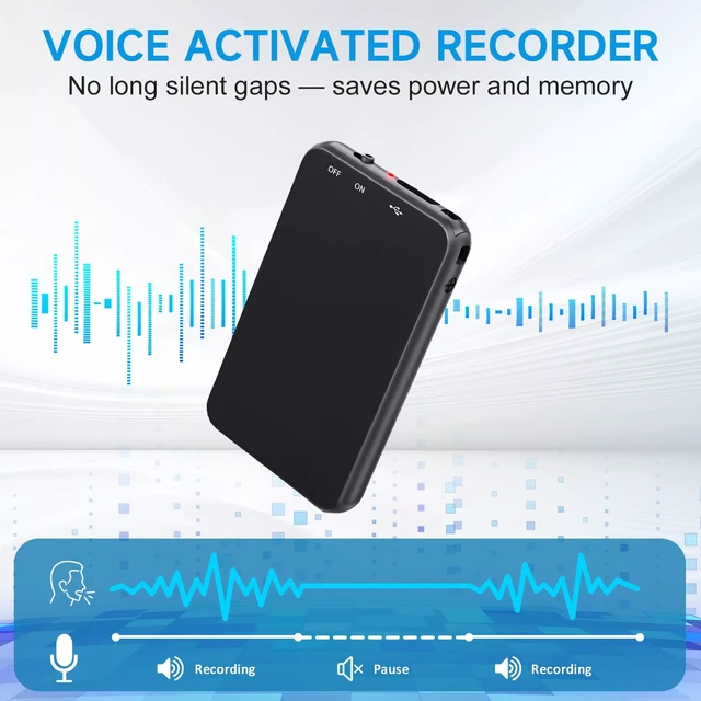 Alt view image 7 of 7 - MINI Metal Voice Recorder, Vandlion V15 HD Clear Recording Device 32GB | Voice Activated Recorder with 35 Hours Battery & 2159 Intelligent Noise Reduction, Ideal for Interview Class Lecture Meeting