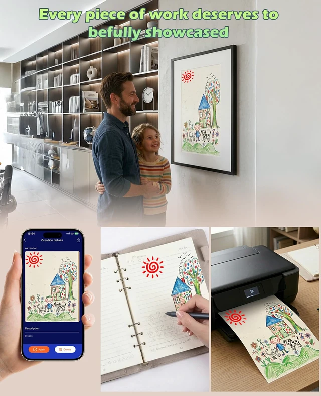 Alt view image 4 of 7 - Digital Notebook with Pen Set smart Pen Enables Synchronized Handwriting, OCR to Text, Offline Storage, Audio Recording and Note Sharing, Compatible with iOS and Android