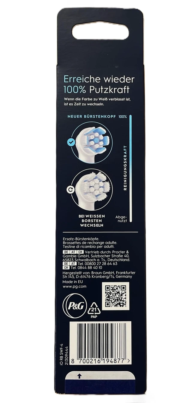 Alt view image 2 of 2 - iO Gentle Care Replacement Toothbrush Heads, White | Pack of 4