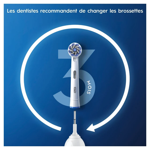 Alt view image 6 of 7 - Sensitive Clean Replacement Brush Heads x 8 Original Refill for Electric Toothbrush, White, 200 gram