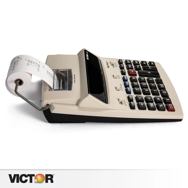 Alt view image 6 of 7 - Big Print 12-Digit Thermal Printing Calculator, Fast Ink-Free 6.0 Lines-Per-Second Printing with Cost, Sell and Margin Keys, Dot Matrix Display, Plastic Enclosure, 10 x 7.8-Inches, White (1310)