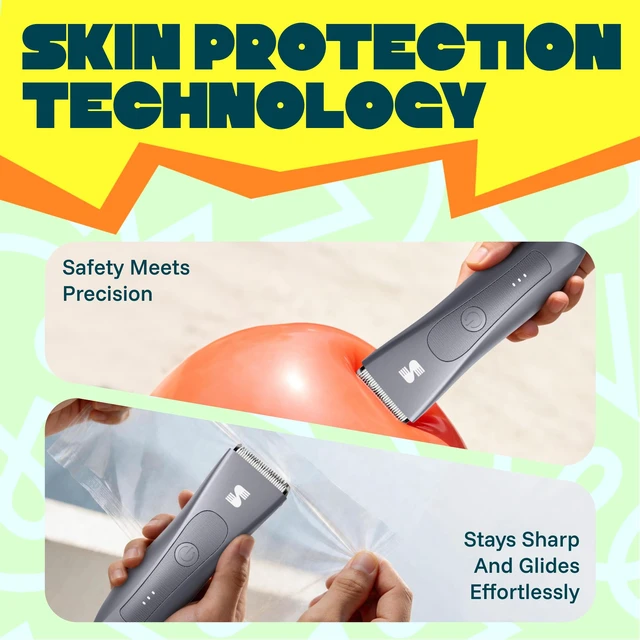 Alt view image 4 of 7 - Manscape Groin & Body Hair Trimmer for Men, Shaver with LED Light | Electric Ball & Pubic Trimmer Shaver, Replaceable Ceramic Blade, IPX7 Waterproof Wet/Dry, 90-Min Runtime, 3 Guard Combs