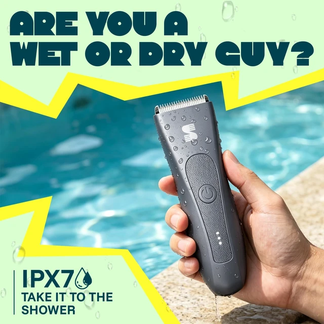 Alt view image 6 of 7 - Manscape Groin & Body Hair Trimmer for Men, Shaver with LED Light | Electric Ball & Pubic Trimmer Shaver, Replaceable Ceramic Blade, IPX7 Waterproof Wet/Dry, 90-Min Runtime, 3 Guard Combs