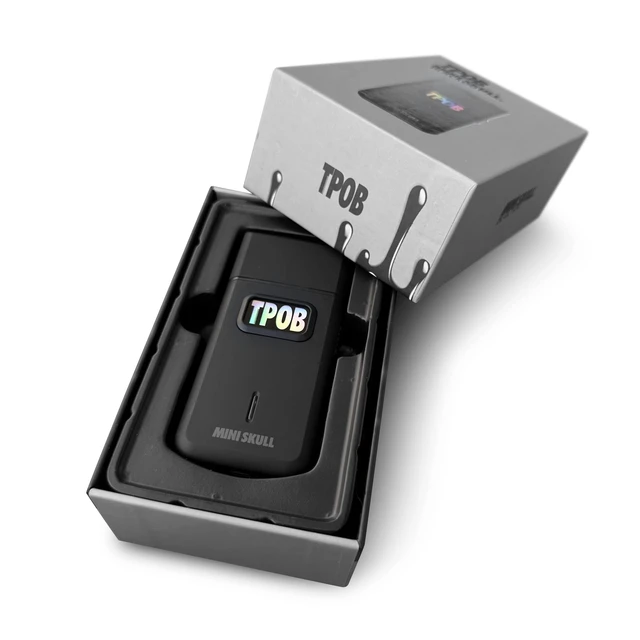 Alt view image 2 of 7 - Mini Skull Single Shaver Compact Design that can fit in Your Pocket with a Turbo Charged Motor, Perfect for Both Professional and at-Home use (Black)