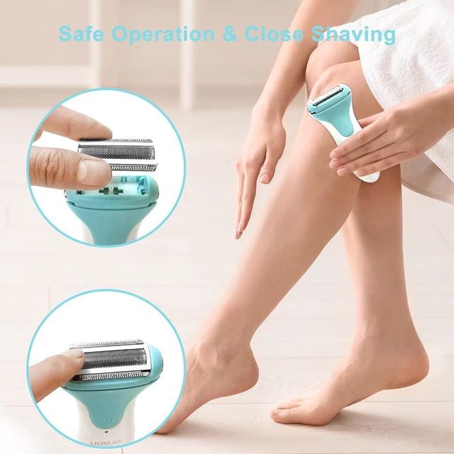 Alt view image 6 of 7 - Painless Women's Electric Razor & Bikini Trimmer - Waterproof Cordless Foil Shaver for Body,Legs,Underarms & Bikini Line,Wet/Dry TikTok Viral Hair Removal,viridity/Y6QA