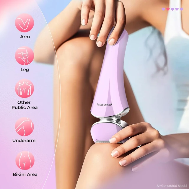 Alt view image 3 of 6 - Electric Razor for Womens Wet & Dry Electric Shaver for Legs & Body Shaver Waterproof Lady Shaver for bikini trimmer, Cordless Body Razor with Hypoallergenic Foil Blade, Easy to Clean, Gift for women