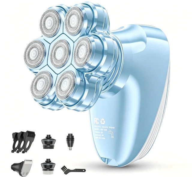 Main image of 5-in-1 Electric Razors for Women, 7D Electric Shavers for Womens Full Body Legs, IPX7 Waterproof Wet Dry Travel Bikini Trimmers for Lady Face Bikini Arms Underarms
