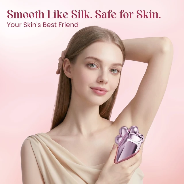 Alt view image 2 of 7 - Electric Razors for Women - 7D Electric Shaver for Women, IPX8 Waterproof with USB-C Fast Charge, LED Display, 2 Speeds & Magnetic Heads,Pink Champagne