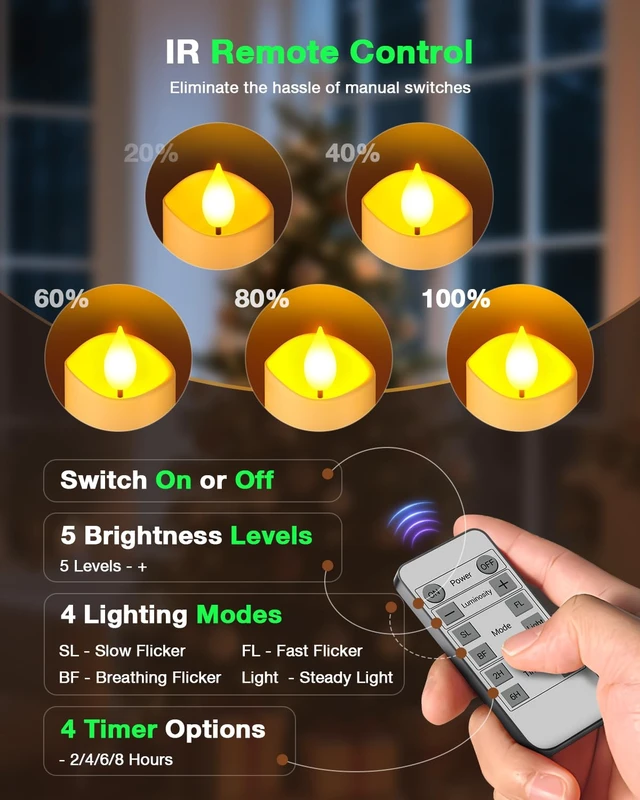Alt view image 4 of 7 - Flameless Candles with Remote Timer & Charging Base, 12pcs USB Rechargeable Battery Flickering LED Small Votives Lights for Table Dinner Weddings Holidays General Decor, No Battery Required