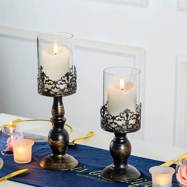 Alt view image 6 of 6 - 2"x3" Real Wax Flameless Votive Candles, Timer Remote, 6 Pack | Brightness adjust, 2/4/6/8h timer, 400+ Hrs battery life, warm white glow, realistic flickering, for wedding & party decor