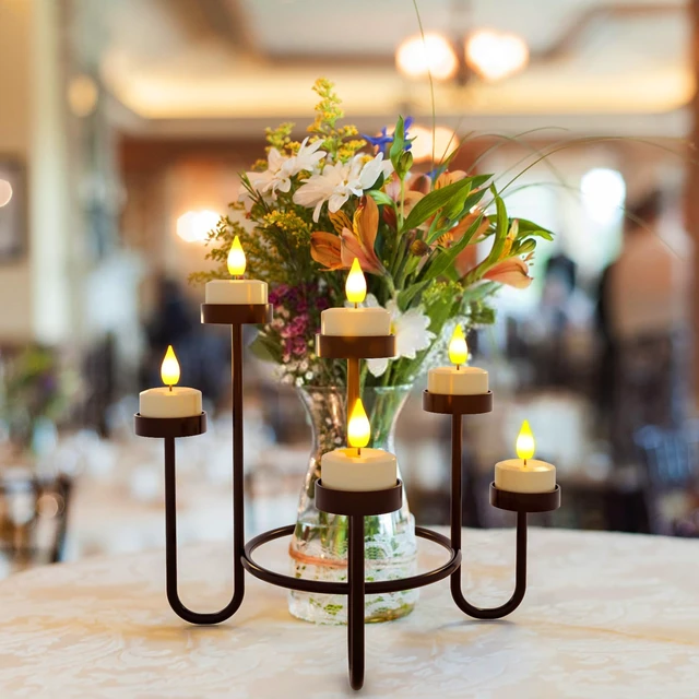 Alt view image 7 of 7 - Rechargeable Tea Lights with Remote, 6pcs LED Electric Flameless Flickering Candles with Timer & USB Cable for Home Lantern Table Party Bedroom Holiday Decorations, No Battery Needed