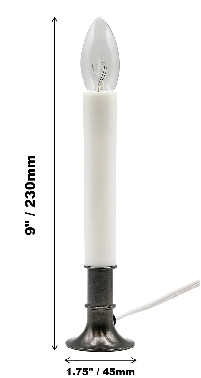 Alt view image 3 of 7 - Electric Window Candle Lamps with Pewter Plated Base & Dusk-to-Dawn Sensor | Ideal for Home Decor & Special Occasions | 6 Pack