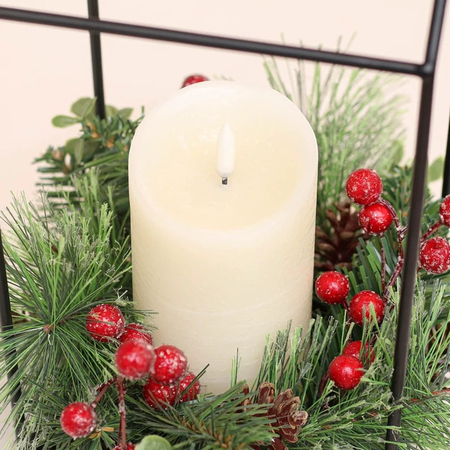 Alt view image 3 of 7 - Flameless Candles with Remote, Battery Candles Flickering | Real Wax LED Fake Candles Battery Operated with Timer for Home Decor Fall Wedding Halloween Chirstmas Decoration, Set of 3