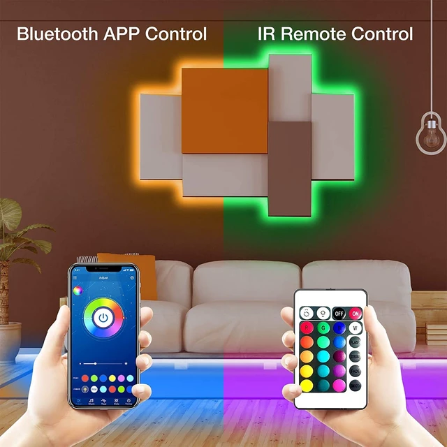 Alt view image 3 of 7 - 50FT LED Strip Lights 5050 RGB Color Changing for Bedroom | Bluetooth App Control, Music Sync, Kitchen Home Decor Lighting