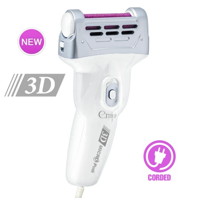 Alt view image 2 of 5 - Micro-Pedi 3D POWER Callus Remover with Xtreme Coarse Soft & Flexible Roller (Most Powerful & Corded)