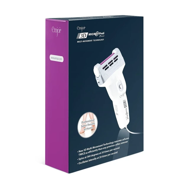 Alt view image 3 of 5 - Micro-Pedi 3D POWER Callus Remover with Xtreme Coarse Soft & Flexible Roller (Most Powerful & Corded)