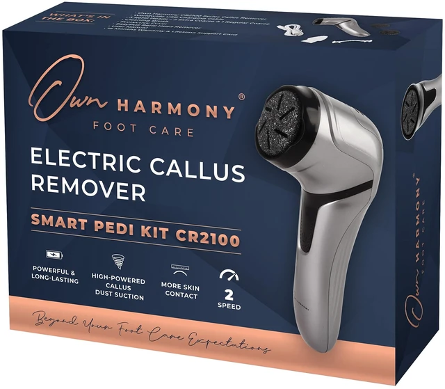 Main image of Electric Foot Callus Remover with Vacuum - Professional Pedicure Tools Kit for Powerful Pedi Feet Care Vac, Electronic Foot File CR2100, Best for Hard, Dry, Cracked, Dead Skin (3 Rollers)