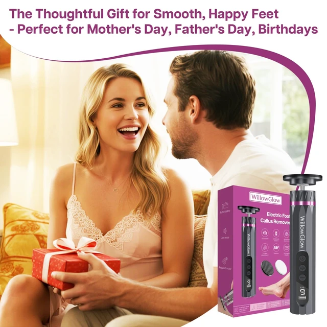 Alt view image 7 of 7 - Professional Electric Foot Callus Remover, 9-Speed Cordless Foot File with Reusable Nano Glass Heads & Sandpaper for Dead Skin Removal and Smooth Feet