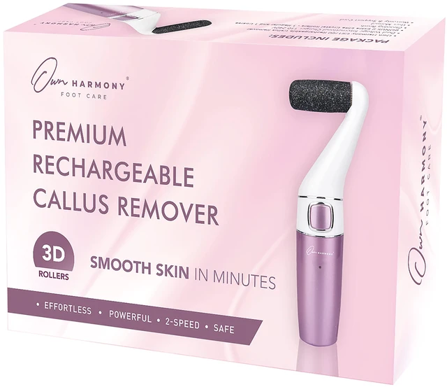 Main image of Electric Callus Remover for Feet: Professional Foot Care for Women - Rechargeable Pedicure Tools - Electronic Foot File Pedi Sander - Best for Hard, Dry, Dead, Cracked Skin (3 Rollers)