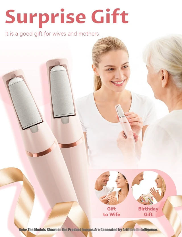 Alt view image 7 of 7 - Callus Remover, 2026 Upgraded 3rd Electric Callus Removers for Feet, Foot File Callus Remover Pedicure Tools with 2 Speeds, for Dry/Calluses/Cracked/Hard Skin - Soft Smooth Skin (Pink)