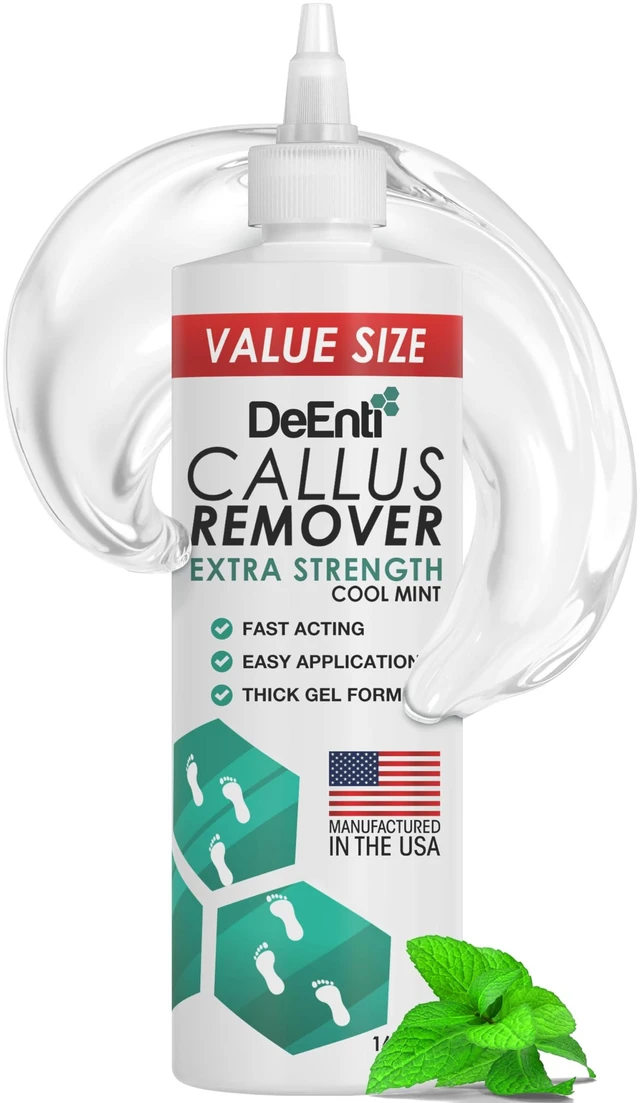 Main image of Foot Callus Remover Gel, Dead Skin Remover for Feet, 16oz Cool Mint | Extra-strength Cool Mint callus remover gel melts dead, cracked skin for smooth heels, a salon-grade at-home pedicure formula