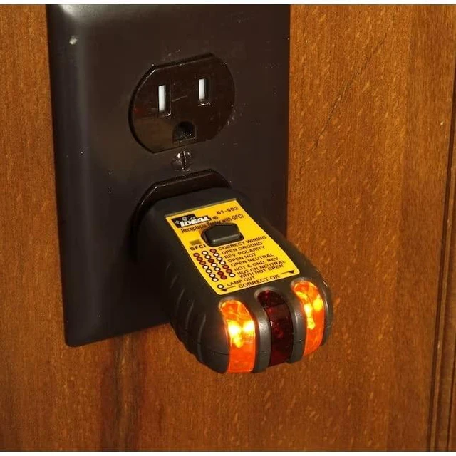 Alt view image 5 of 6 - Electrical 61-502 120V AC GFCI Receptacle Tester