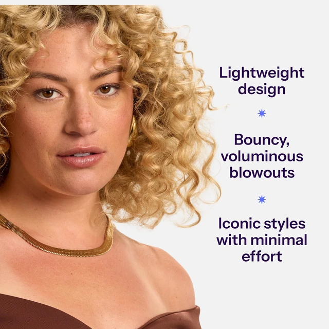 Alt view image 2 of 6 - Pro Artist 3/4" Hot Air Styling Brush, Black | Style, Curl and Touch Ups, Lightweight, Controls Frizz, 2 Heat/Speed Settings, 8 Ft Cord
