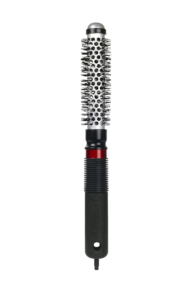 Alt view image 4 of 7 - Technique Thermal Hair Brush #300 0.75 for Blow-Drying, Curling, and Styling Heat-Retaining Barrel with Anti-Static Tourmaline Bristles, Round Thermal Brush, Not Electric, All Hair Types