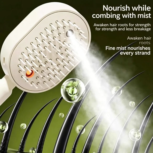 Alt view image 5 of 6 - 2026 now electric steam brush(Beige)