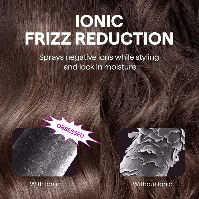 Alt view image 2 of 7 - Thermal Brush Blowout Express 1.5" Ionic Heat Round Brush | Creates Smooth Shiny Blowout Look, Salon Blowouts, 3 Temp Settings Dual Voltage, Easy to Use Reduces Frizz, Rose Gold