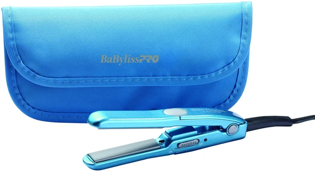 Main image of The Mini Traveler Hair Straightener, Dual Voltage, 1/2" | Mini flat iron for quick touch-ups and short styles, adjustable heat settings to 430°F, 0.5-lb. design, and 6-foot cord