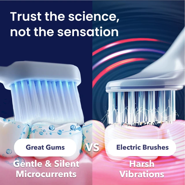 Alt view image 5 of 7 - Extra Soft Toothbrush for Sensitive Gums, Plaque Remover | Gum Recession, Electric Toothbrush for Oral Health, Plaque Removal, Periodontal Care, Plaque Remover for Teeth, Gum Disease