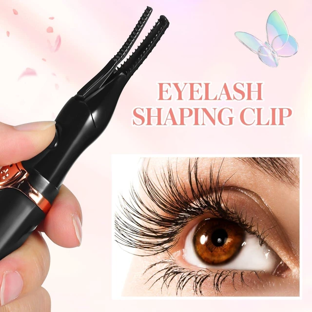 Alt view image 7 of 7 - Electric Eyelash Curler USB Rechargeable 3 Heat Levels Black | ABS Body, 140-176 F Heat Range, USB Cable Included, Portable Lash Tool, Daily Makeup And Travel
