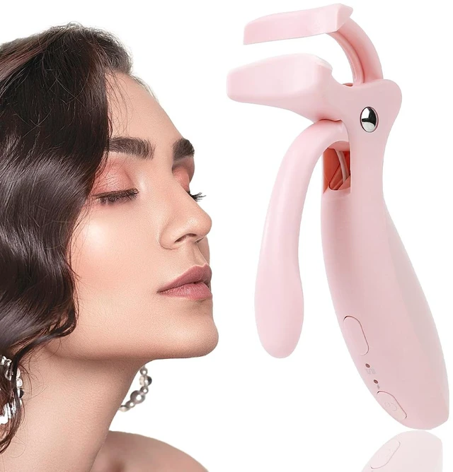 Main image of Heated Eyelash Curler for Women, 2 Temperature Electric Lash Curler | 8s Fast Heating,24H Long-Lasting,Color-Changing Silicone Pad,Rechargeable USB-C Travel Eyelash Curler,All Lash Types