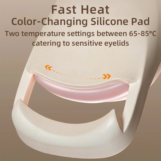 Alt view image 3 of 6 - Heated Eyelash Curler 10s Fast Heating Travel Electric Eye Lash Curlers | 24H Long-Lasting Curl 2 Adjustable Temp USB-C Rechargeable Eyelash Heat Curlers Makeup Eyes Curling Tool Gift for Women Girl