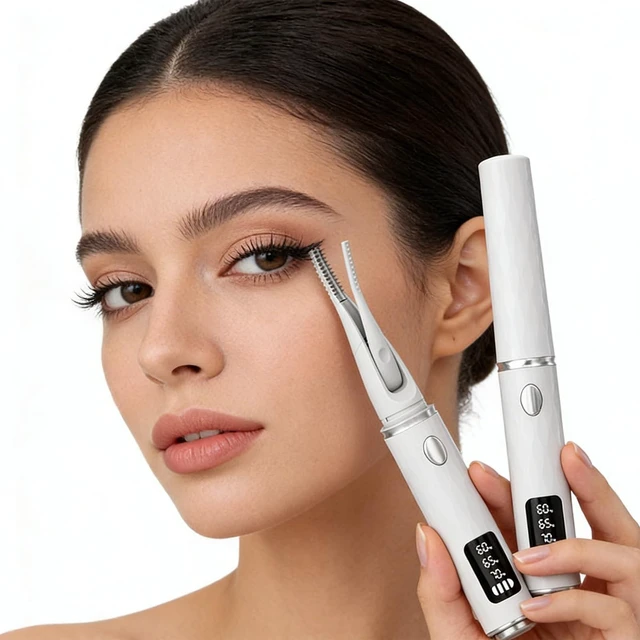Main image of Heated Eyelash Curler, 3-Mode Electric Lash Curler with Digital Display, Type-C Rechargeable, Anti-Burn, Fast 10s Heating, Portable Eyelash Curlers for Women (Natural 24H Curl)