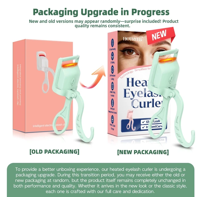 Alt view image 2 of 7 - Heated Eyelash Curler,24H Long-Lasting Curls &Safe Anti-Burn,Green | Electric Eyelash Curlers with Silicone Pad,5s Fast Heating, Type-C Quick Charge, Intelligent Temp Control