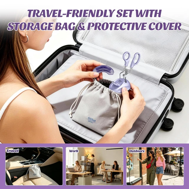 Alt view image 7 of 7 - Heated Eyelash Curler & Warming Base Set, Long-Lasting Curl, Anti-Burn Safe Electric Eye Lash Curler, Detachable Design, Constant Temp Control, Heat Sensitive Silicone Pad, USB Powered, 2 Refill Pads