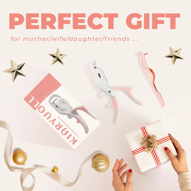 Alt view image 5 of 7 - Rechargeable Heated Eyelash Curler, with Portable Clamp (White) | Plastic Battery Operated Curler Fits All Eye Types, Professional Hot Lash Tool, Perfect Beauty Accessory For Daily Makeup