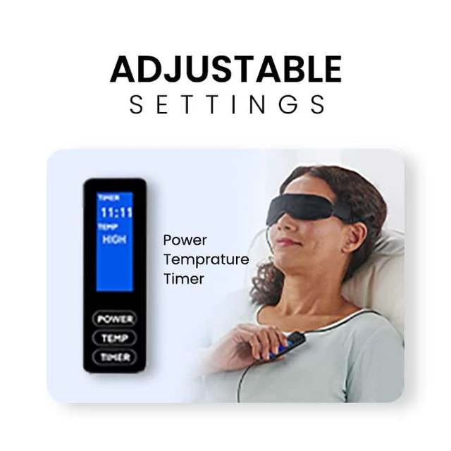 Alt view image 4 of 6 - Electric Heated Dry Eye Mask Warm Eye Compress with Adjustable Heat for Dry Eyes, Blepharitis, MGD & Styes Reusable USB Powered Eye Mask 2024 Model Featured on CNN $ CBS
