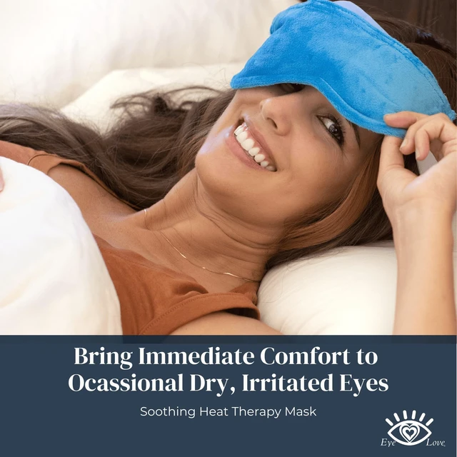 Alt view image 2 of 7 - Heated Eye Mask, Hot or Cold Therapy | Moist Heat Compress for Irritation and Occasional Dry Eye, Removable Washable Cover