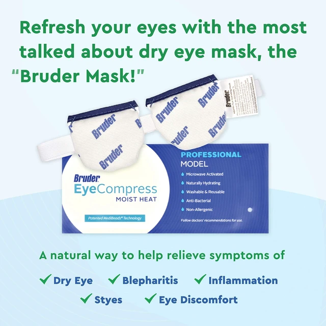 Alt view image 5 of 7 - Moist Heat Compress | Microwave Activated Mask | Reusable, Washable, Non-allergenic | Fast Acting Relief for Dry Eye and Other Irritations | (Pack of 2)